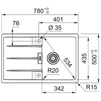 FRANKE CNG 611-78 MAT CRNA 114.0625.626