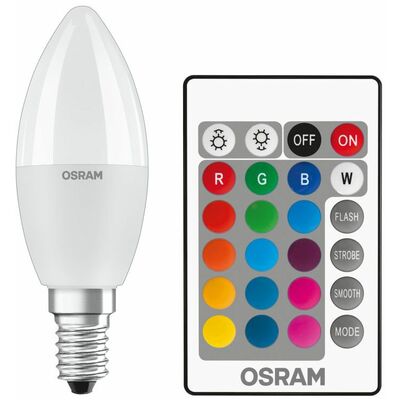 OSRAM LED Sijalica RGB daljinski E14 5.5W 2700k dim