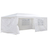 GREEN BAY GAZEBO TENDA 3 X 6 SA BOCNIM STRANAMA - BELA