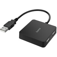 HAMA USB HUB 2.0 4 porta 480 Mbit / s crni