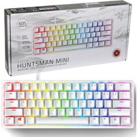 RAZER Huntsman Mini Mercury Edition 60% Opto-Gaming Keyboard Linear Red Switch
