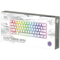 RAZER Huntsman Mini Mercury Edition 60% Opto-Gaming Keyboard Clicky Purple Switch
