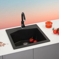 METALAC X Granit XLinea 50 fi 90 sa sifonom  crna