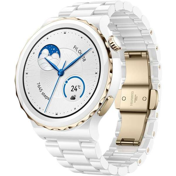 HUAWEI Watch GT 3 Pro 43mm White Ceramic (Frigga-B19T)