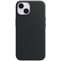 APPLE iPhone 14 Leather Case with MagSafe - Midnight mpp43zm/a 