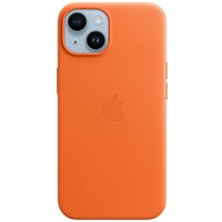 APPLE iPhone 14 Leather Case with MagSafe - Orange mpp83zm / a 