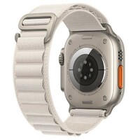 Apple Watch 49mm Band Starlight Alpine Loop - Small mqe53zm/a
