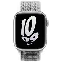 Apple Watch 45mm Nike Band Black/Summit White Nike Sport Loop mpj13zm/a