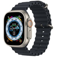 APPLE Watch Ultra GPS + Cellular 49mm Titanium Case with Midnight Ocean Band mqfk3se / a 