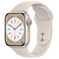 APPLE Watch Series 8 GPS 45mm Starlight Aluminium Case with Starlight Sport Band - Regular mnp23se / a 