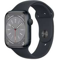 Apple Watch Series 8 GPS 45mm Midnight Aluminium Case with Midnight Sport Band - Regular mnp13se/a 