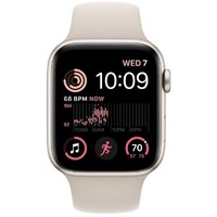 APPLE Watch SE2 GPS 44mm Starlight Aluminium Case with Starlight Sport Band - Regular mnjx3se/a 