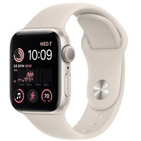 APPLE Watch SE2 GPS 40mm Starlight Aluminium Case with Starlight Sport Band - Regular mnjp3se/a 