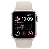 APPLE Watch SE2 GPS 40mm Starlight Aluminium Case with Starlight Sport Band - Regular mnjp3se/a 