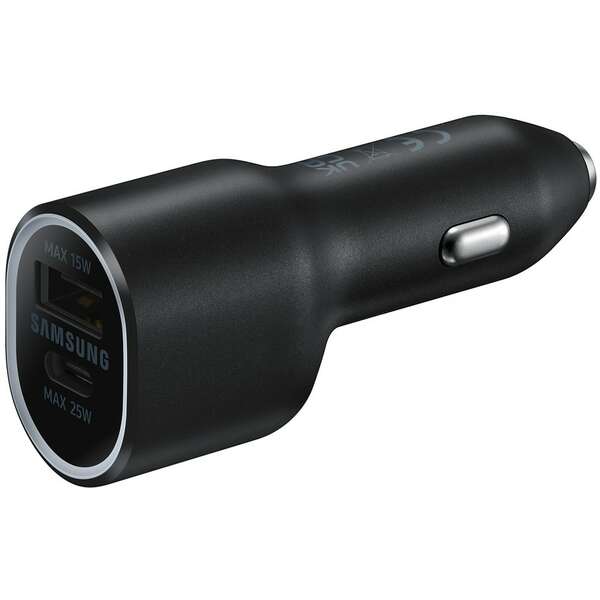 SAMSUNG 25W+15W Car Charger Duo Black EP-L4020-NBE
