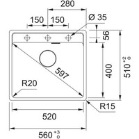 FRANKE MRG 610-52 TL 114.0661.642