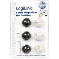 LOGILINK Drzaci za organizovanje kablova 6 komada