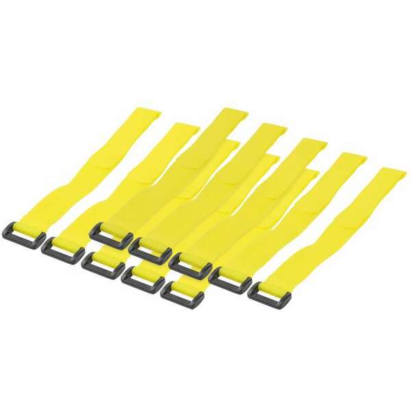 LOGILINK Cicak trakice za vezivanje kablova Velcro 300x20mm 10kom (Zuta)