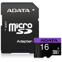 ADATA MICRO SD 16GB + SD ADAPTER (AUSDH16GUICL10-RA1)