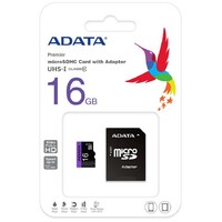 ADATA MICRO SD 16GB + SD ADAPTER (AUSDH16GUICL10-RA1)