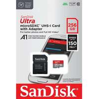 SANDISK SDXC 256GB Ultra Mic.150MB / s A1Class10 UHS-I + ADAPTER