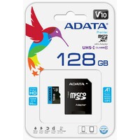 ADATA MICRO SD 128GB + SD ADAPTER (AUSDX128GUICL10A1-RA1)