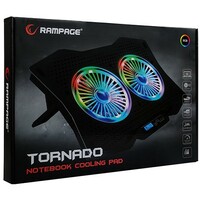RAMPAGE AD-RC9 TORNADO Black RGB Cooling Pad