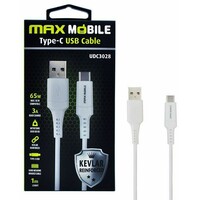 MAX MOBILE DATA KABL USB2.0 TYPEC UDC3028 KEVLAR W QC3A 1m