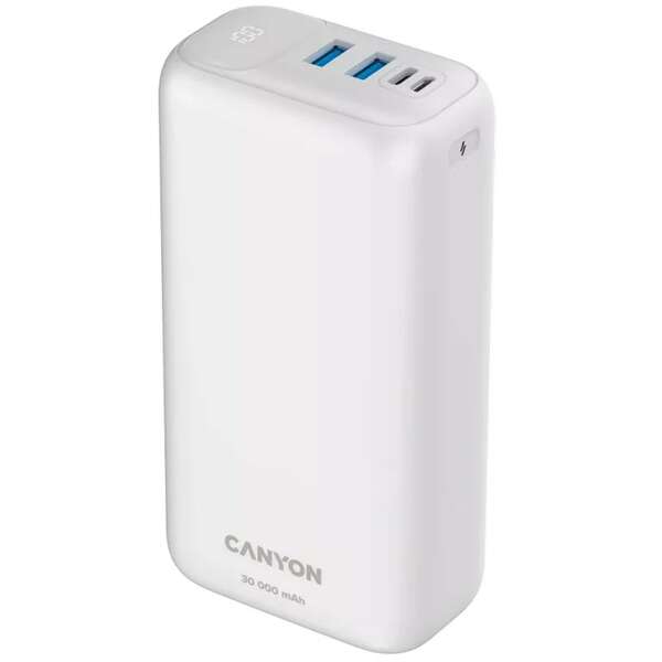 CANYON Power Bank 30000mAh 22.5W White CNE-CPB301W
