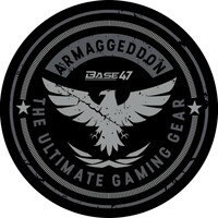 ARMAGGEDDON BASE-47 BADGE Black Gaming Floor Mat