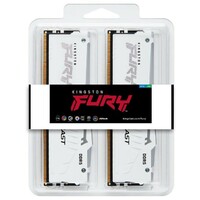 KINGSTON DIMM DDR5 64GB (2x32GB kit) 5200MT/s KF552C36BWEAK2-64 Fury Beast RGB White Expo