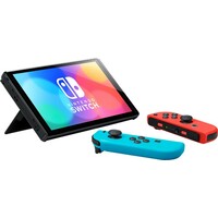 NINTENDO Switch Console (OLED Model) Neon Red and Blue