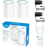 CUDY M1200 AC1200 Dual Band Whole Home Wi-Fi Mesh System