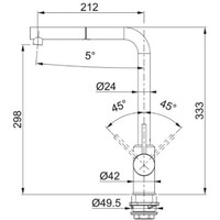 FRANKE Sirius-D L hrom/crna