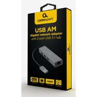 GEMBIRD A-AMU3-LAN-01 USB AM Gigabit network adapter with 3-port USB 3.0 hub