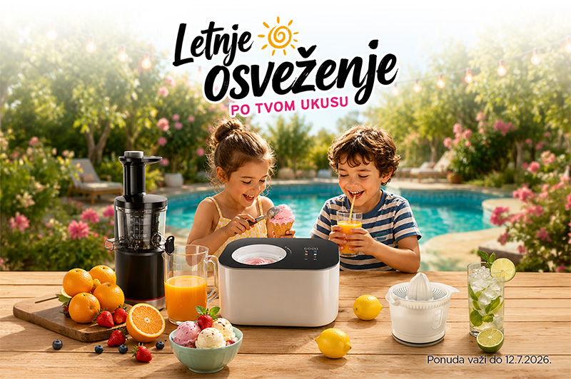 Blenderi, sokovnici, cediljke, ledomati, aparati za sladoled