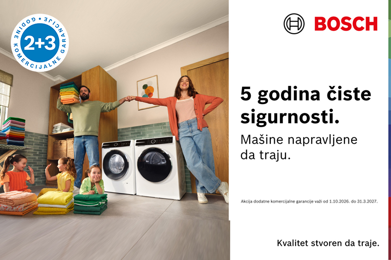 Bosch mašine za pranje veša sa 2+3 godine garancije