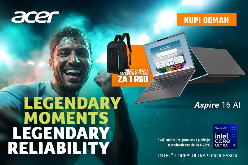 Acer laptop plus poklon