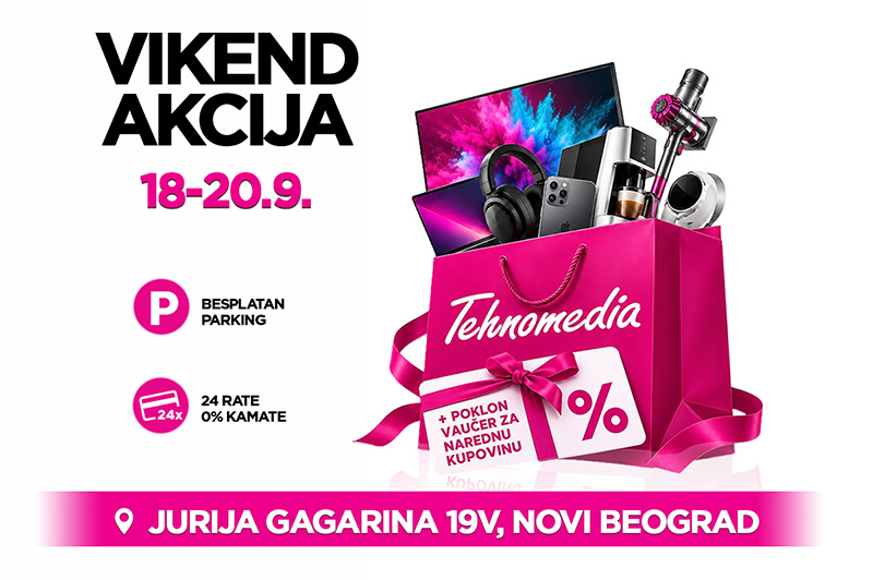 Vikend akcija u Tehnomediji u TC Sakura na Novom Beogradu