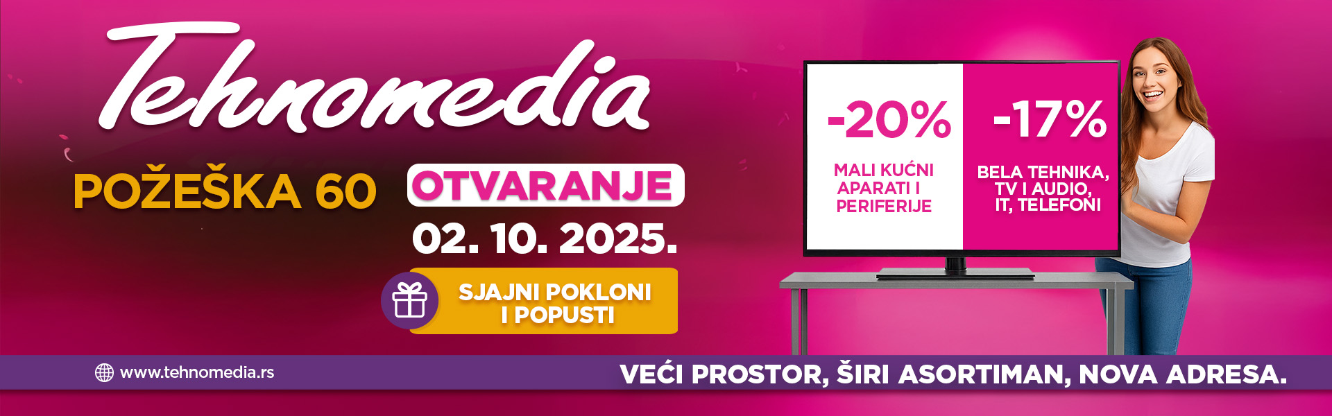 Otvaranje nove radnje u Požeškoj 60, Banovo brdo, Beograd