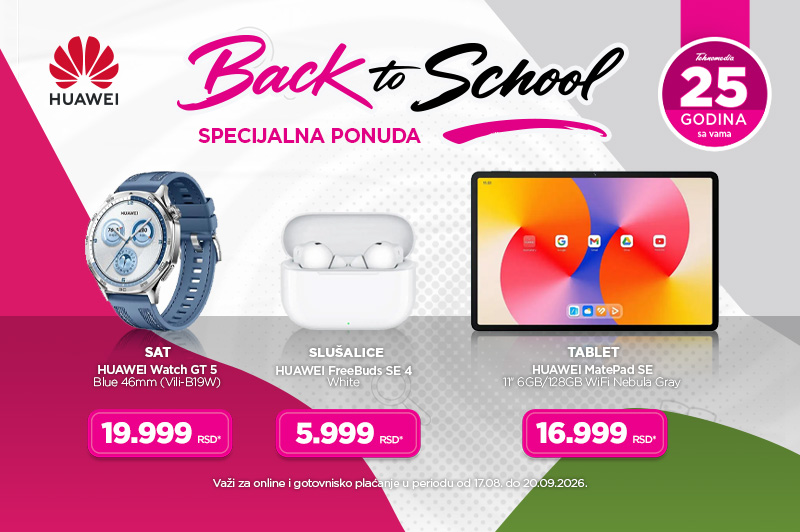 Huawei pametni satovi, tableti i bežične slušalice