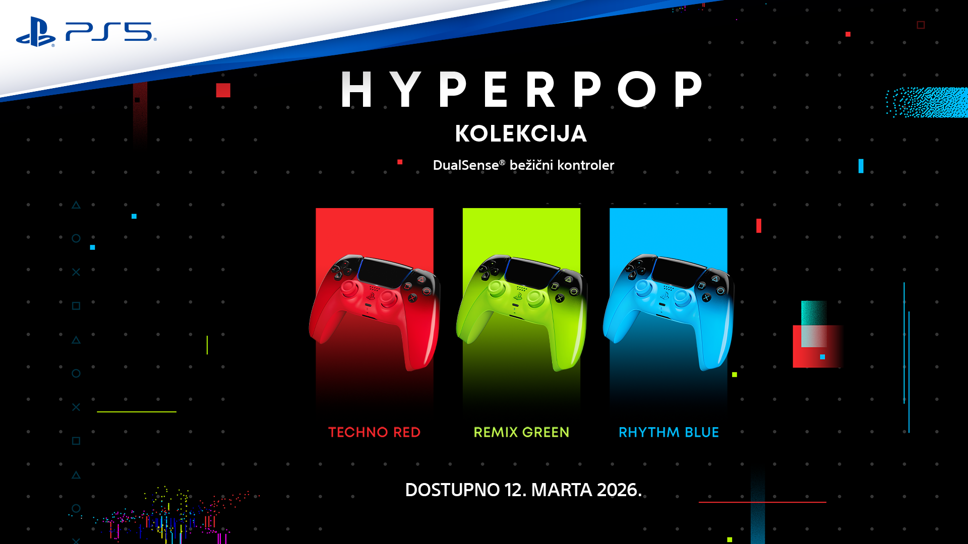 PS5 DualSense Hyperpop kontroler od 12. marta 2026.