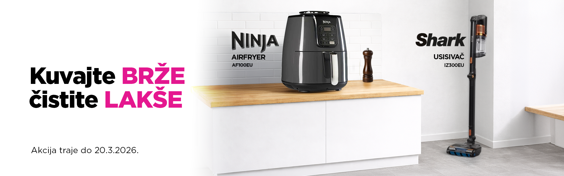 Ninja Air Fryer i Shark Usisivači