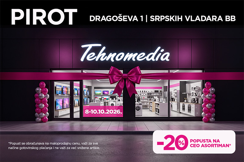 3 dana popusta u našim radnjama u Pirotu