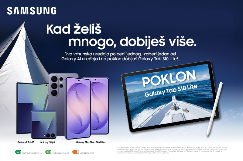 Samsung Galaxy Tab S10 uz modele Samsung S26 i Z Flip i Fold 7 telefona