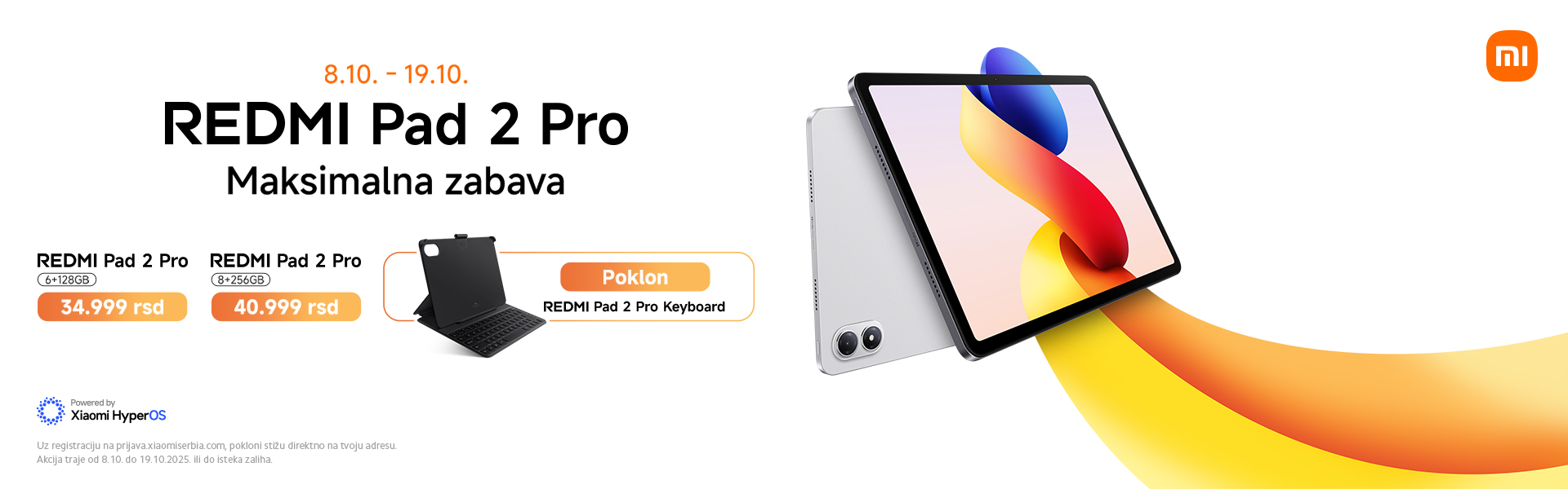Xiaomi Redmi Pad 2 Pro tablet + poklon