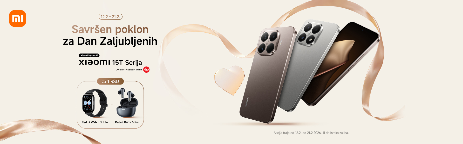 Xiaomi 15T + pokloni