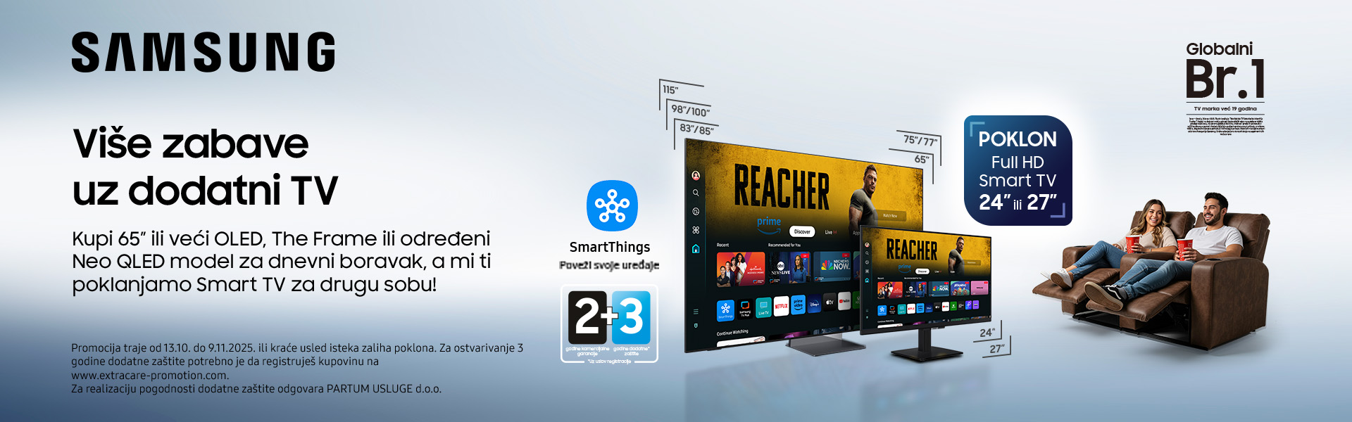 Samsung OLED ili QLED TV + poklon HD Smart TV