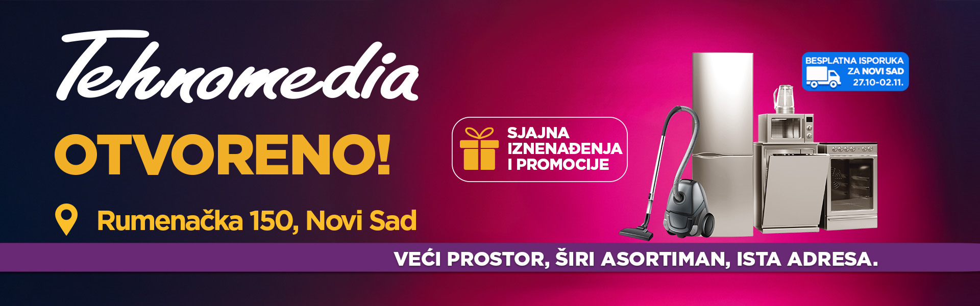 Nova Tehnomedia na istom mestu u Novom Sadu