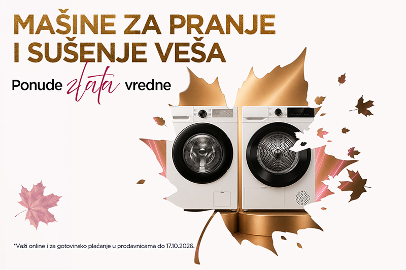Odabrane mašine za pranje i sušenje veša uz povoljnije cene